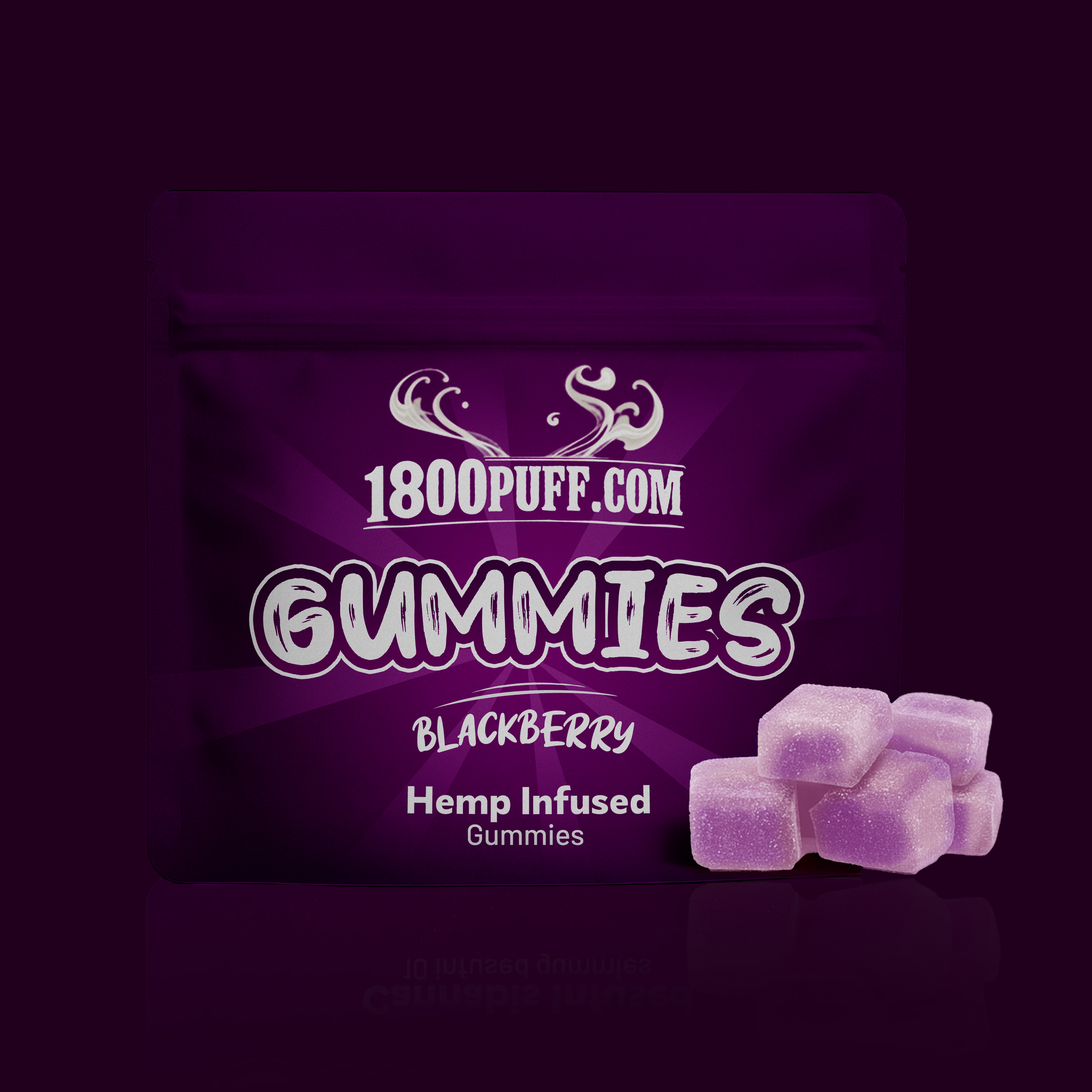 Hemp Infused Energy Gummies – Blackberry Flavor