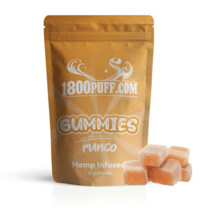 Hemp Infused Gummies – Mango Flavor by 1800 Puff